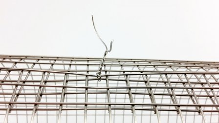 Binddraad rvs,1 meter, bevestiging vonkengaas