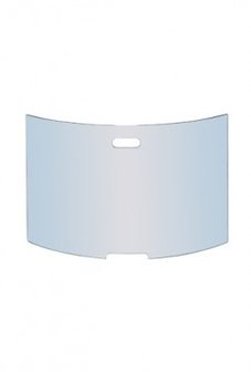Vonkenscherm / Haardscherm glas gebogen  H 50 X B 77 cm