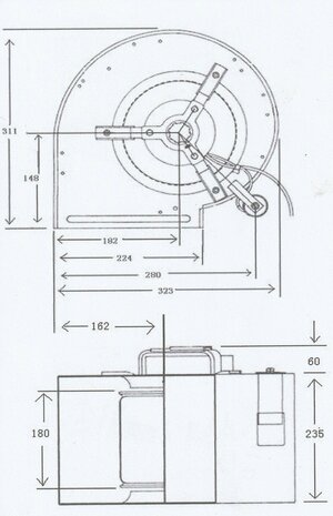  Afzuigmotor 1200m³/h|1.1A|230V