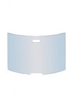 Vonkenscherm / Haardscherm glas gebogen  H 50 X B 77 cm