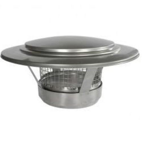 regenkap met vonkenvanger rvs