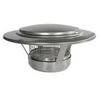 Vonkenvanger / regenkap RVS voor 195 t/m 200 mm