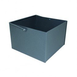Houtbak open haard, antraciet, 40 x 40 x 27 cm hoog