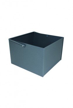 Houtbak open haard, antraciet, 40 x 40 x 27 cm hoog