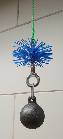 Schoorsteen Veegset nylonborstel Ø 250 mm