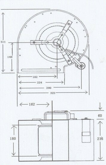 Afzuigmotor 1200m³/h|1.1A|230V
