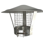 Regenkap / vonkenvanger, R.V.S. voor 80 t/m 85 mm rookkanaal