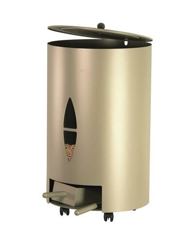 Pellet bak 45 kg capaciteit Messing