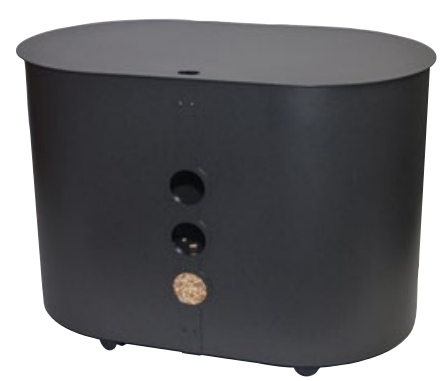 Pellet bak 40 kg capaciteit Zwart