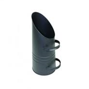Houtbak kolenkit 20 liter, zwart, rond 22 cm 59 cm hoog