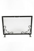 Haardscherm / Vonkenscherm Zwart H 47 x B 65 cm