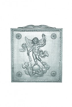 Haardplaat Amour éclairant le Monde, 35 B x 40 cm H, 13 KG.