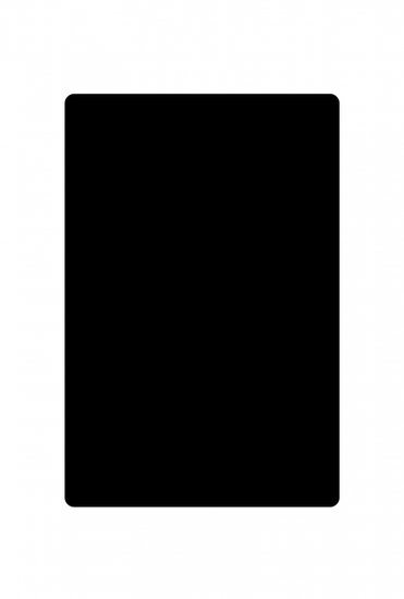 Kachel Vloerplaat Staal Zwart rechthoek 100 x 120 cm