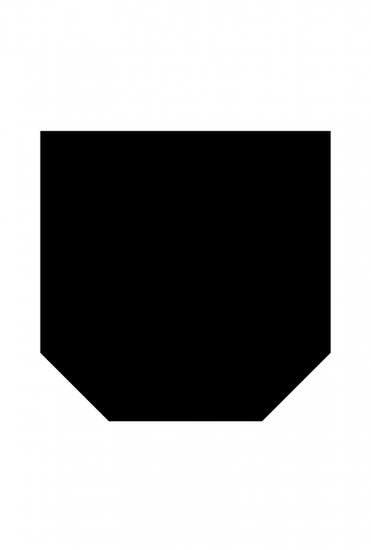 Kachel Vloerplaat Staal Zwart zeskant 80x80 cm