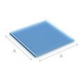 Kachel Vloerplaat Glas vierkant 70 x 70 cm
