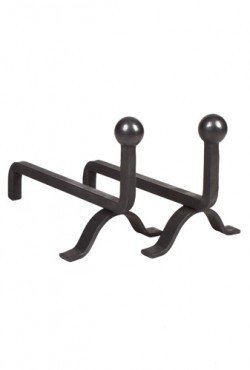 Vuurbokken set, Zwart 25 cm hoog, 36 cm diep