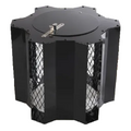 Optimus Black Junior, vaste trekkap,voor Ø 80 tot Ø 235 mm, met veegluik