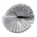 schoorsteen reiniging met borstel