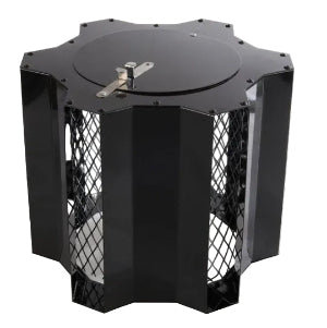 Optimus Black Senior, vaste trekkap, voor Ø 120 tot Ø 275 mm, met veegluik